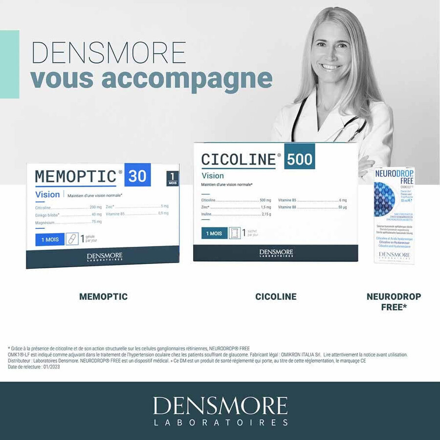 Densmore CHICOLINE 500 Maintien de la Vision 30 SACHETS