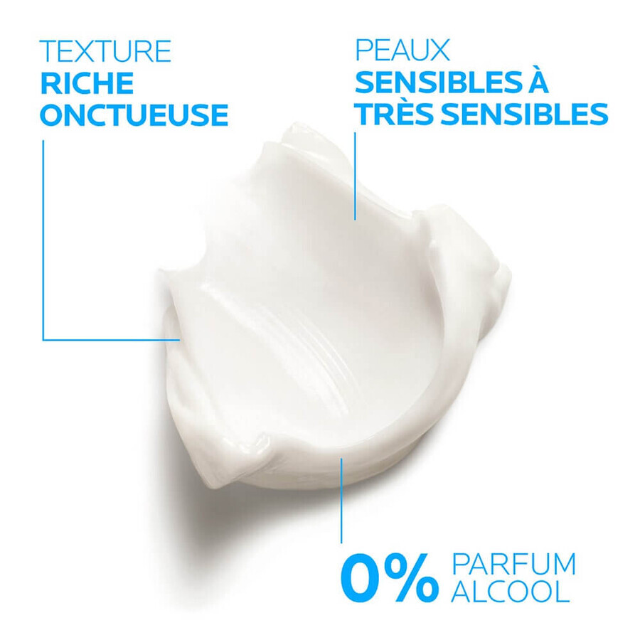 La Roche-Posay Toleriane Crème visage hydratante apaisante riche Sensitive 2x40ml