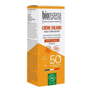 Bioregena Organic Sunscreen Spf50+ Visage et zones sensibles 40 ml