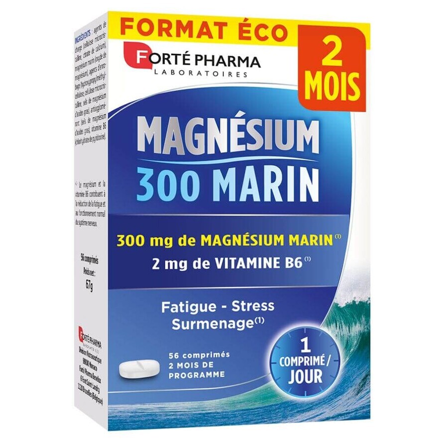 Forté Pharma Magnesium Marine 300 Stress en vermoeidheid 56 tabletten