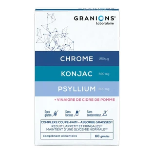 Granions Appetitzügler Chrom Konjac Psyllium 60 Kapseln