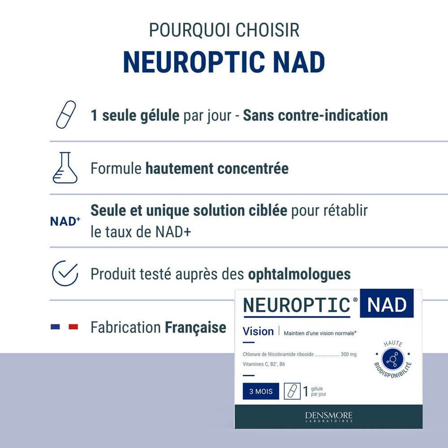 Densmore Oftalmologia Neuroptic® Nad 90 Gélules
