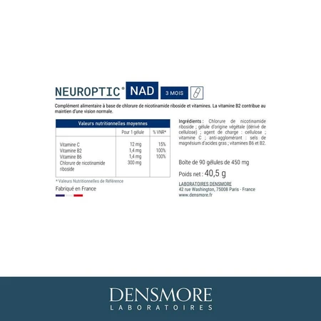 Densmore Oogheelkunde Neuroptic® Nad 90 Gélules