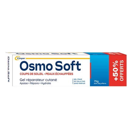 Gel Osmo Soft para quemaduras y rozaduras después del sol coups de soleil et peaux échauffées 75g + 50% de descuento