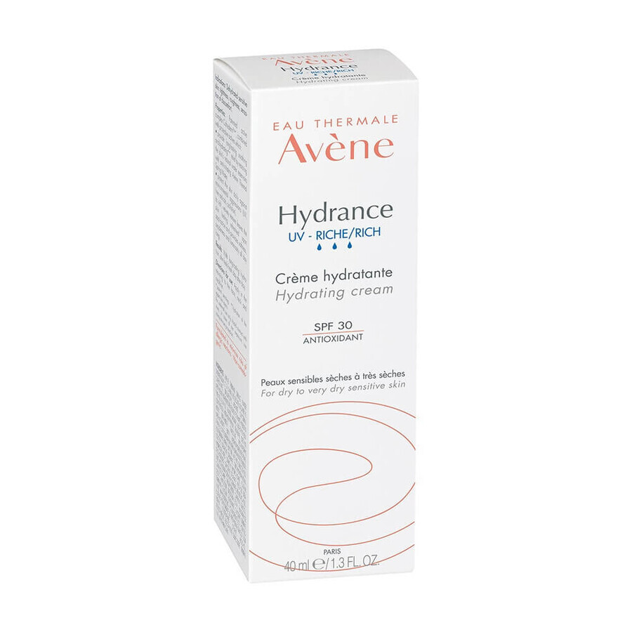 Avène Hydrance Crema Rica SPF30 para pieles sensibles secas y muy secas 40ml Avène Hydrance Crema Rica SPF30 para pieles sensibles secas y muy secas 40ml