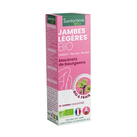 Santarome Complexe Jambes Legeres Bio Gémmothérapie 30 ml