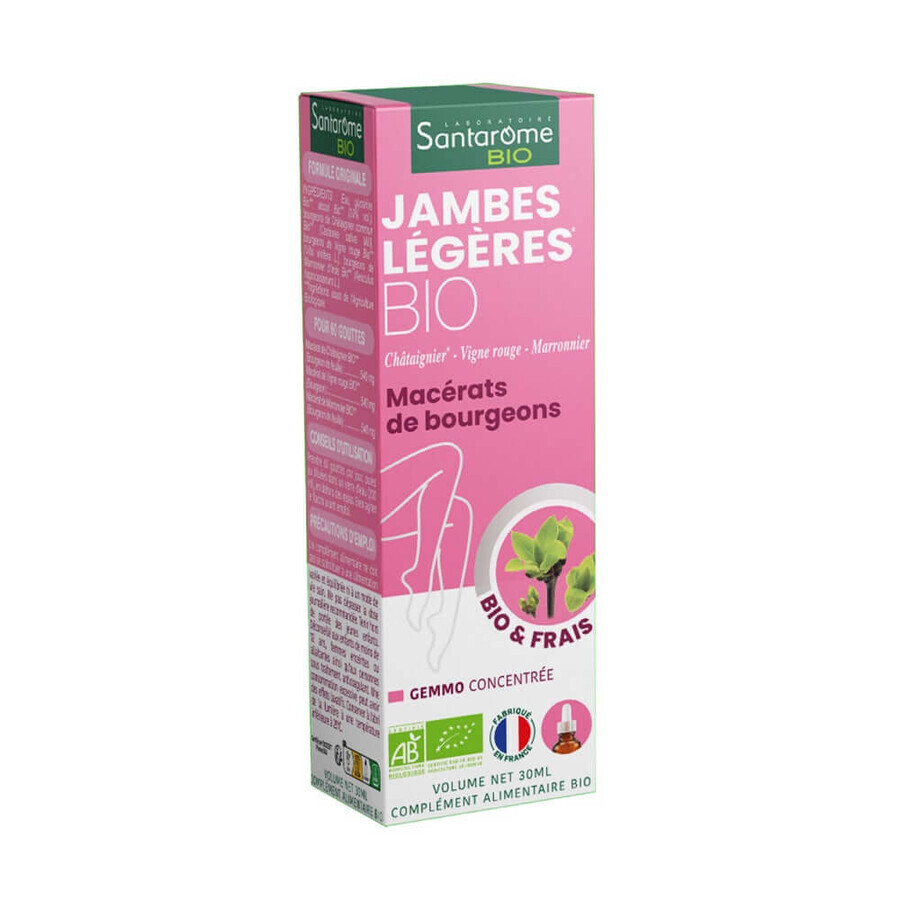 Santarome Complexe Jambes Legeres Bio Gémmothérapie 30 ml