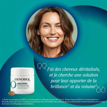 Oenobiol Hair Expert Verstevigend anti-veroudering gedevitaliseerd haar 2x30 Capsules