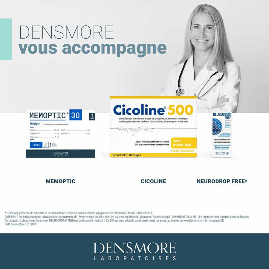 Densmore Memoptic behoud van gezichtsvermogen en geheugen 30 capsules