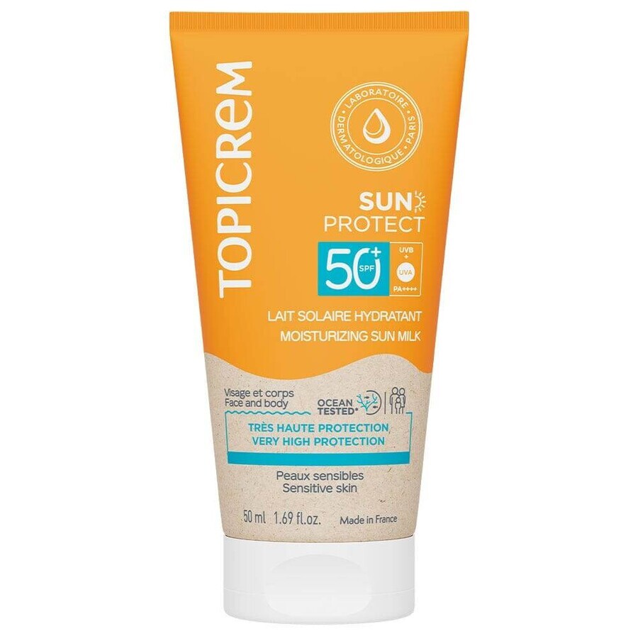 Topicrem Sun Protect Lapte solar hidratant SPF50+ 50ml