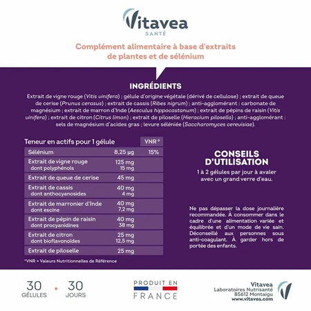 Manhaé Circ Acción Circulación Venosa 30 cápsulas