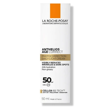 La Roche-Posay Anthelios Crème Solaire Visage SPF50 Age Correct Avec Parfum 50ml