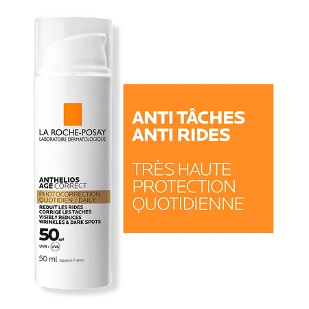 La Roche-Posay Anthelios Crème Solaire Visage SPF50 Age Correct Avec Parfum 50ml