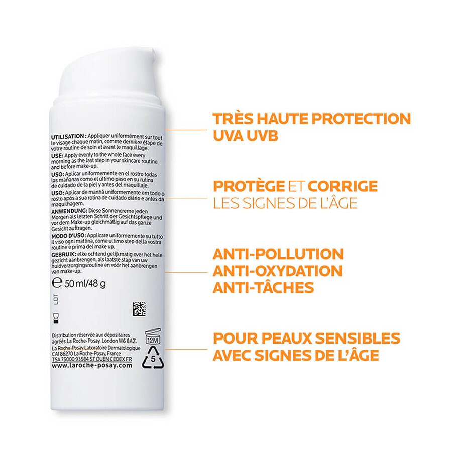 La Roche-Posay Anthelios Gezichtszonnecrème SPF50 Leeftijdscorrectie met parfum 50ml