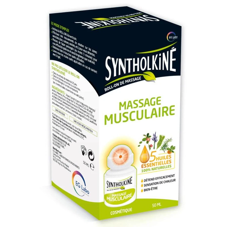 EG Labo SyntholKiné Roll-on for Massage Muscle Tension 50ml