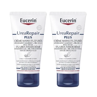 Eucerin UreaRepair Plus Creme Mains 5% D'uree Peaux Seches Et Abimées 2x75ml