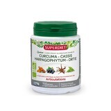 Superdiet Quatuor Articulations Curcuma Bio 150 Gelules