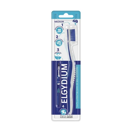 Cepillo de Dientes Elgydium 4 en 1 Mediano
