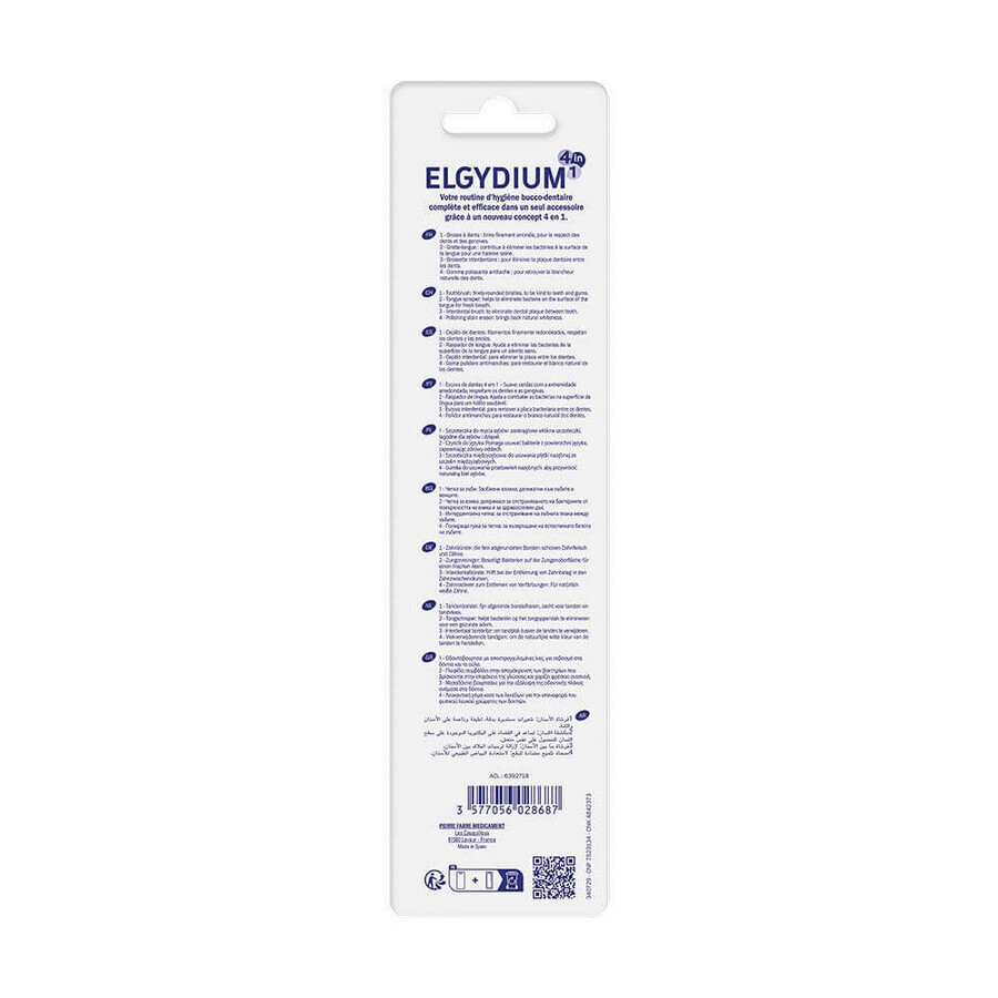Elgydium Tandenborstel 4 IN 1 Medium