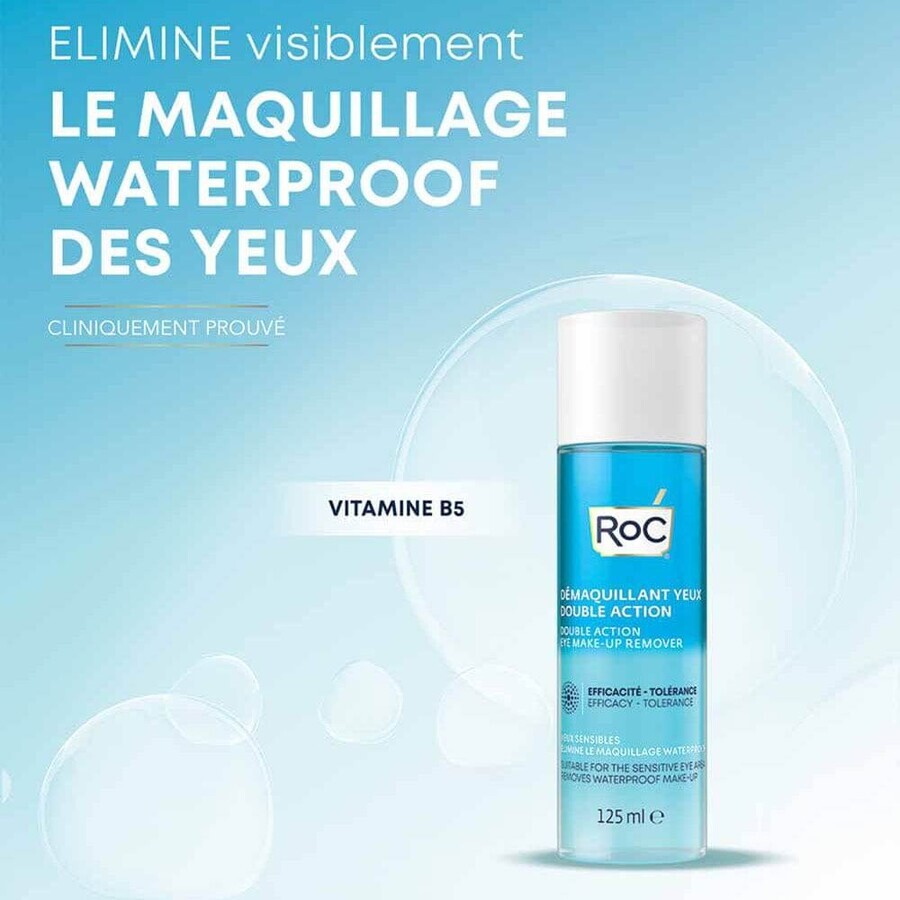 Roc Gezichtsreinigers Dubbele Actie Oog Make-up Verwijderaar 125 ml Roc Gezichtsreinigers Dubbele Actie Oog Make-up Verwijderaar 125 ml