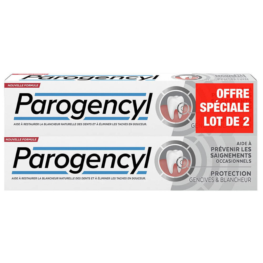 Parogencyl Whitening Toothpaste for gum prevention 2x75ml