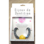 Irreversible Silicone Rattle Bracelet Grey/yellow