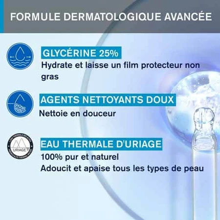 Uriage Hygiène Huile Lavante Peaux Sensibles 1l