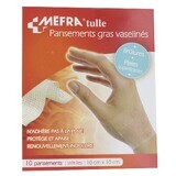 3M Mefra Sterile Vaseline imprägnierte ölige Verbände 10cmx10cm X10