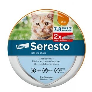 Seresto Collier Antiparasitaire Pour chat x 2