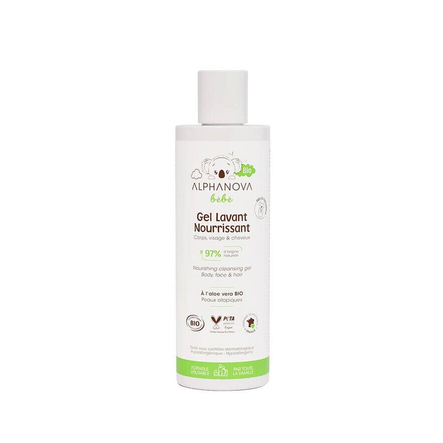 Alphanova Bébé Gel Lavant Nourrissant Bio 200ml