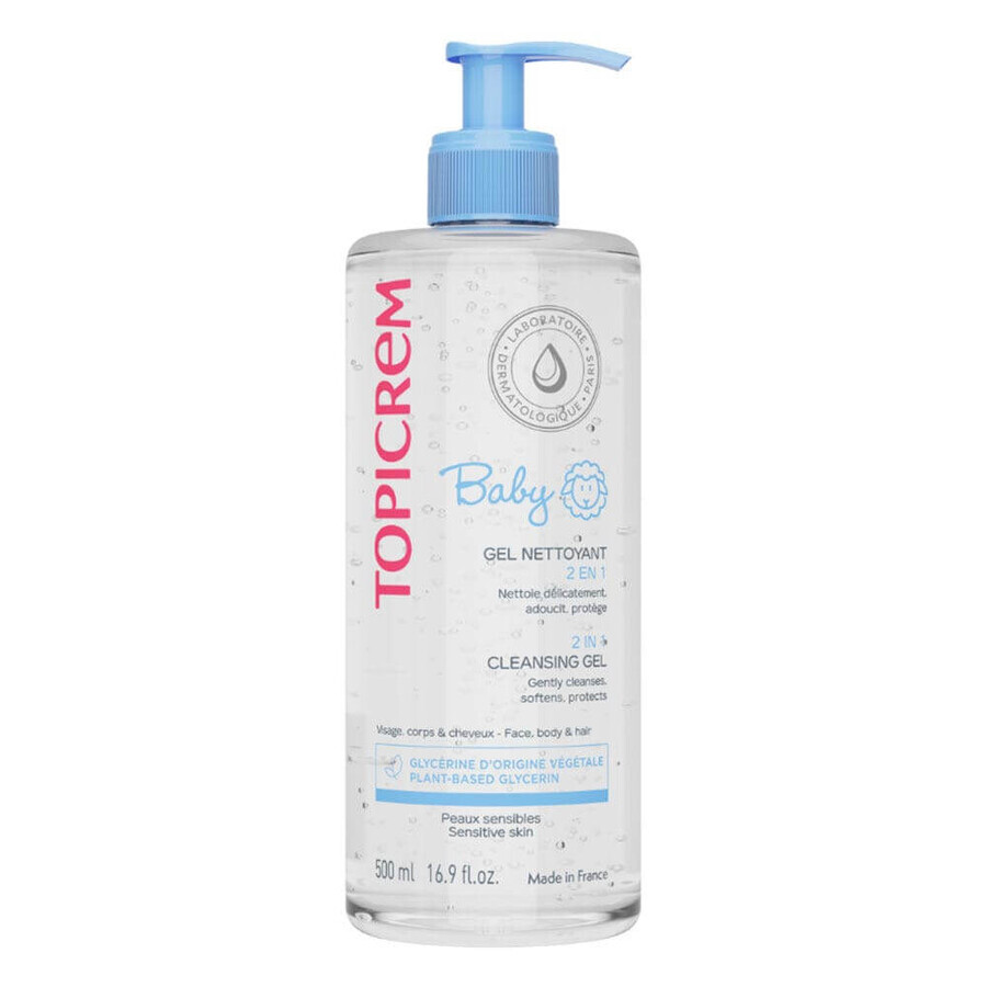 Cumpără Topicrem Baby Gel Lavant Doux Visage, corps & cheveux 500ml Topicrem Baby Gel Lavant Doux Visage, corps & cheveux 500ml