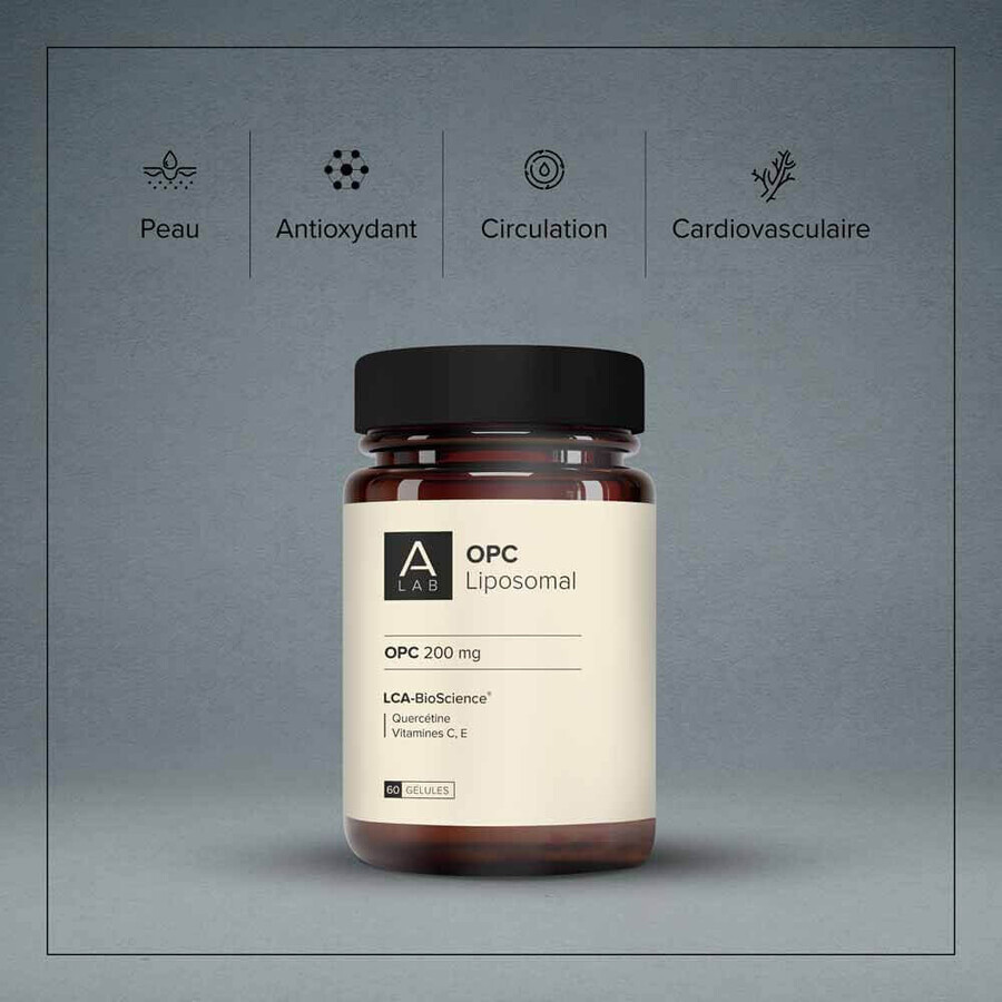 A-LAB OPC Uva Liposomal 200mg Circulación antioxidante Piel 60 cápsulas
