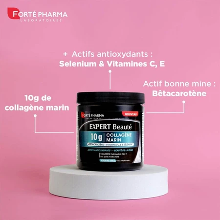 Forté Pharma Expert Beauté Collagena marina 10g Goût pêche-cassis 230g