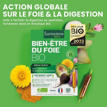 Santarome Hígado Bienestar Digestión & Tránsito 20 ampollas