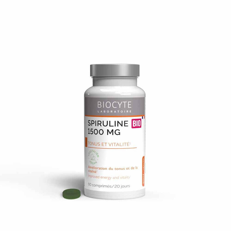 Biocyte Health Organische spirulina 60 tabletten