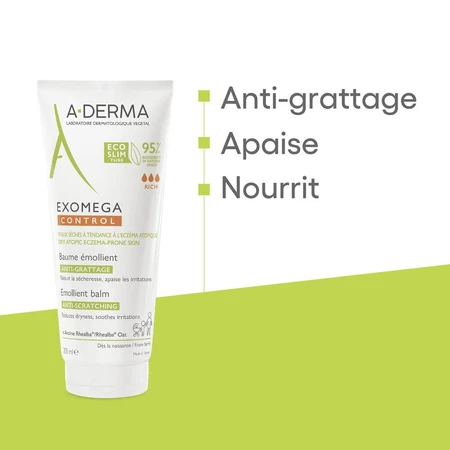 A-Derma Exomega Control Bálsamo Emoliente Piel seca con tendencia atópica 200ml