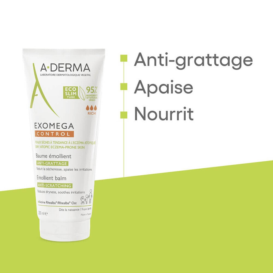 A-Derma Exomega Control Emollient Balm Dry skin with atopic tendency 200ml