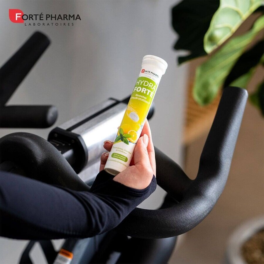 Forté Pharma Hydra Forté Hydration Booster Natural lemon and mint flavor 24 effervescent tablets