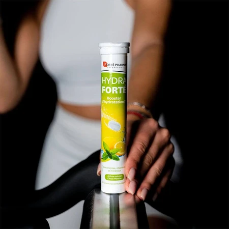 Forté Pharma Hydra Forté Potenciador de la Hidratación Sabor natural a limón y menta 24 comprimidos efervescentes