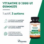 Vitavea Santé Vitamine D 1000 UI Défenses naturelles et capital osseux 30 gommine Vitavea Santé Vitamine D 1000 UI Défenses naturelles et capital osseux 30 gommine