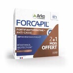 Arkopharma Forcapil Fortifying Keratin Hair and Nails 180 Capsules 2+1 Month Free