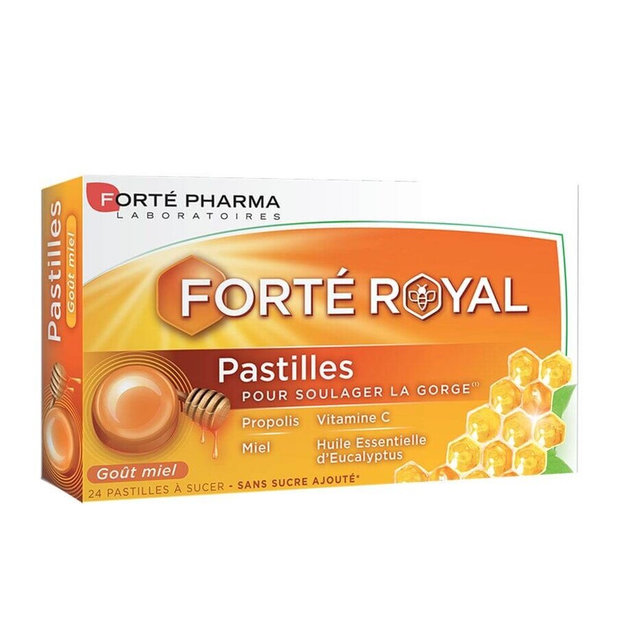 Forté Pharma Forté Royal Pastiglie per la gola al miele 24 compresse