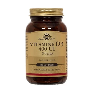 Solgar Vitamine D3 400ui 100 Kapseln Défenses immunitaires 100 Kapseln