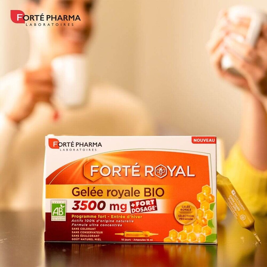 Forté Pharma Forté Royal Organic Royal Jelly 3500 mg 10 vials