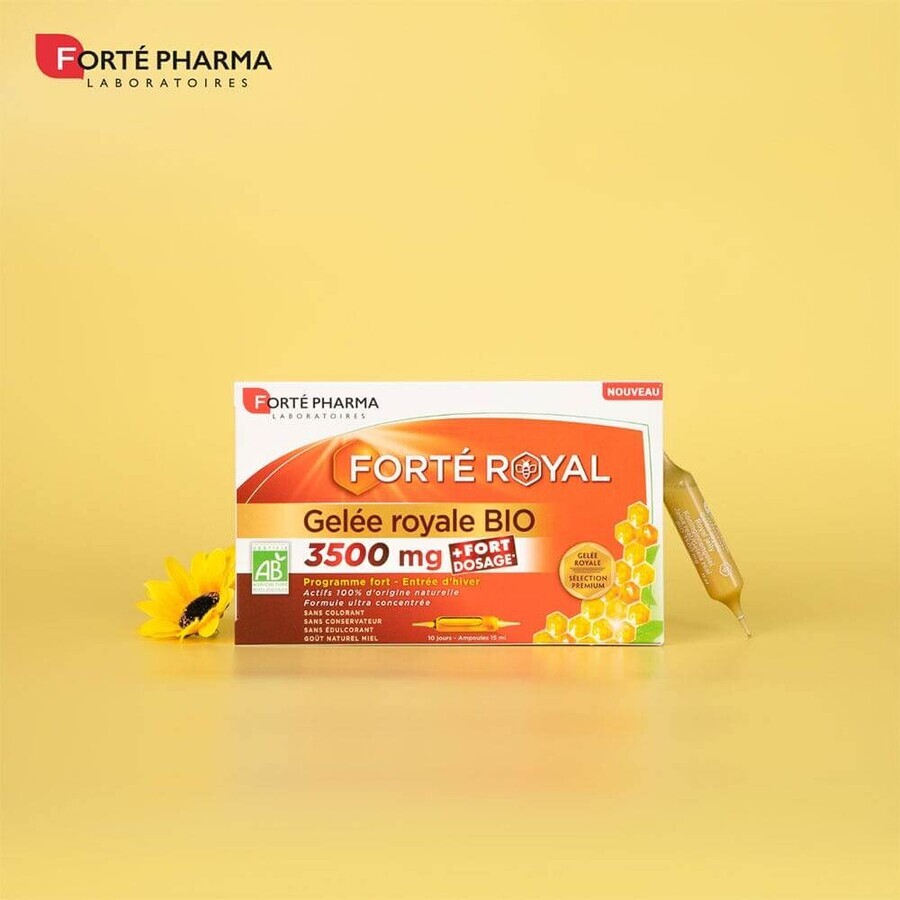 Forté Pharma Forté Royal Organic Royal Jelly 3500 mg 10 vials