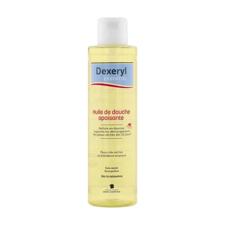 Dexeryl Aceite de ducha calmante para una limpieza suave Pieles muy secas o con tendencia a la atopia 200 ml