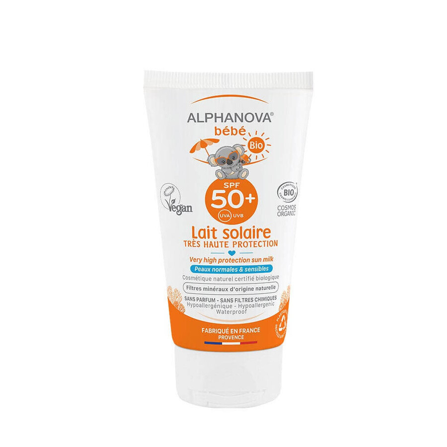 Cumpără Alphanova Baby Sun Milk Protecție ridicată Spf50+ Bio 50ml Alphanova Baby Sun Milk Protecție ridicată Spf50+ Bio 50ml