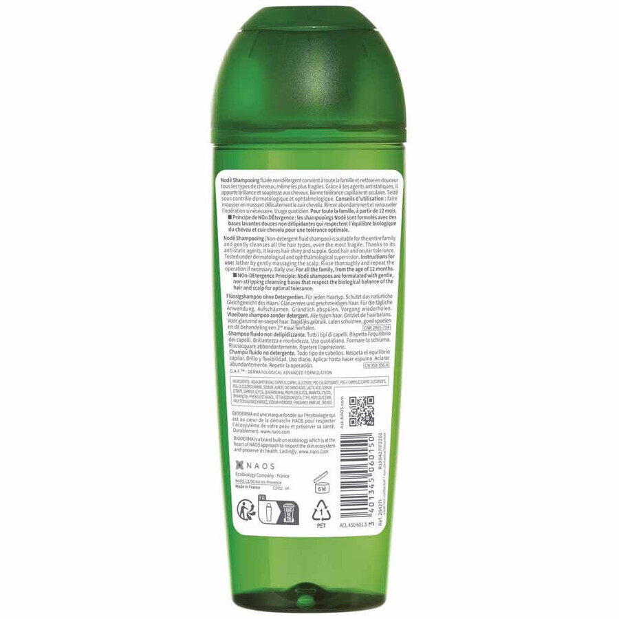 Bioderma Node Non Delipidizing Fluid Shampoo - Tous types de cheveux 200ml Bioderma Node Non Delipidizing Fluid Shampoo - Tous types de cheveux 200ml