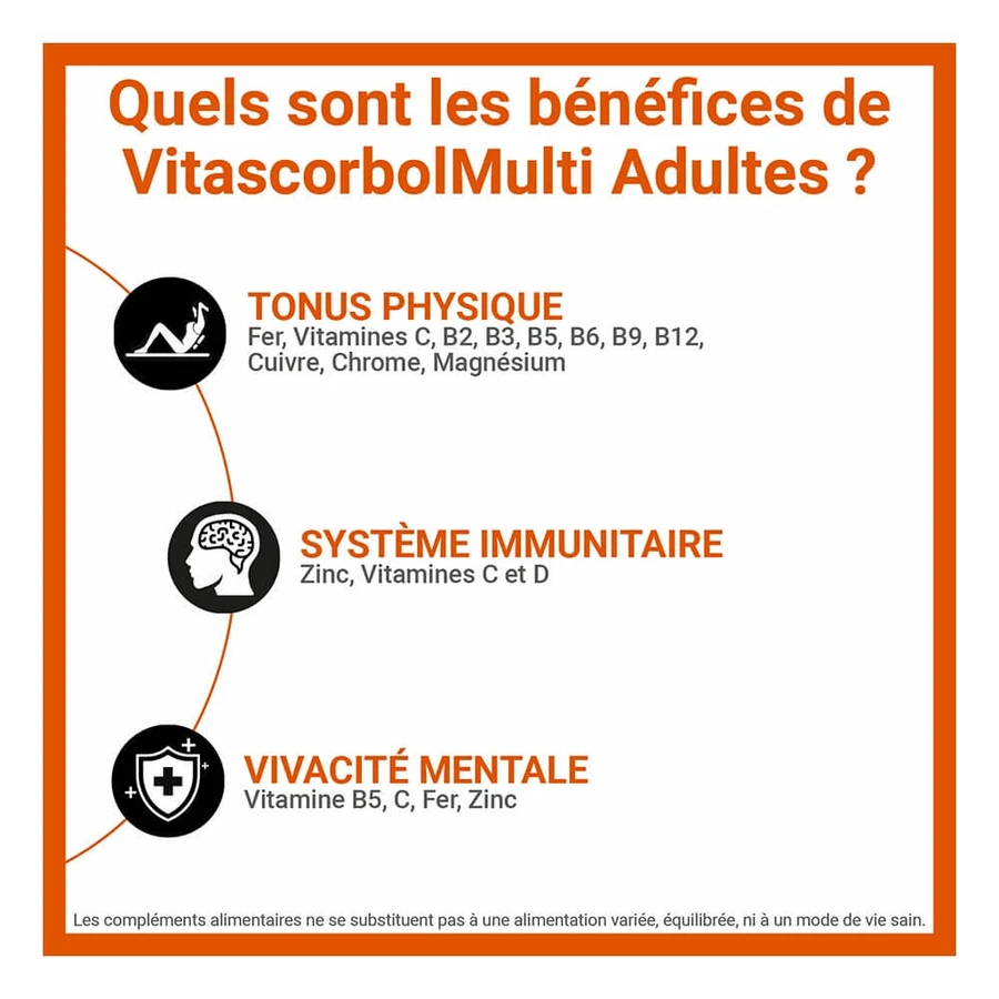 Vitascorbol Multi Volwassenen 30 tabletten