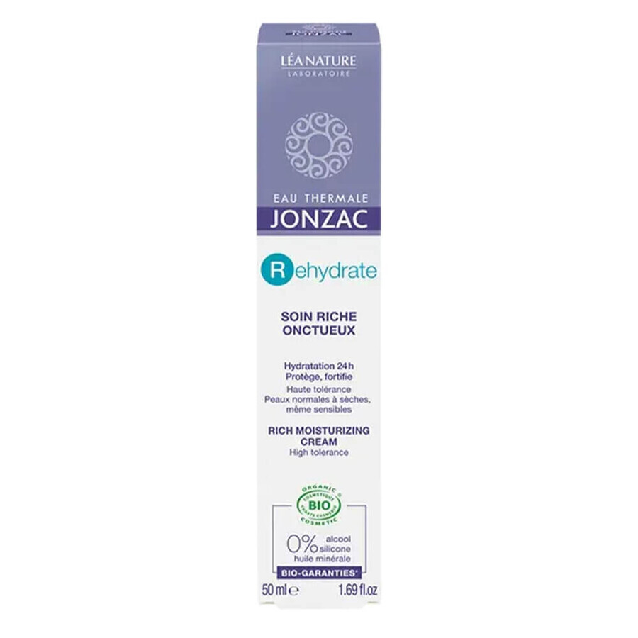 Eau thermale Jonzac REhydrate Soin Riche Onctueux Peaux Normales à Sèches/Sensibles 50ml